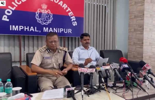 Press meet of IGP Intelligence Manipur Kabib K