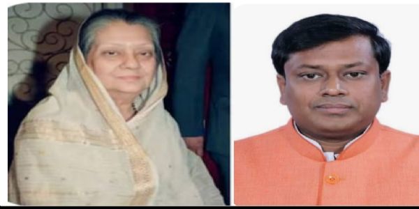 বিজয়ারাজে সিন্ধিয়াকে শ্রদ্ধা সুকান্ত মজুমদারের