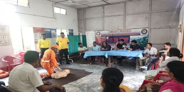 হাইলাকান্দিতে এনডিআরএফ-এর বিপর্যয় মোকাবিলা সচেতনতা ড্রাইভ, সেফটি অডিট
