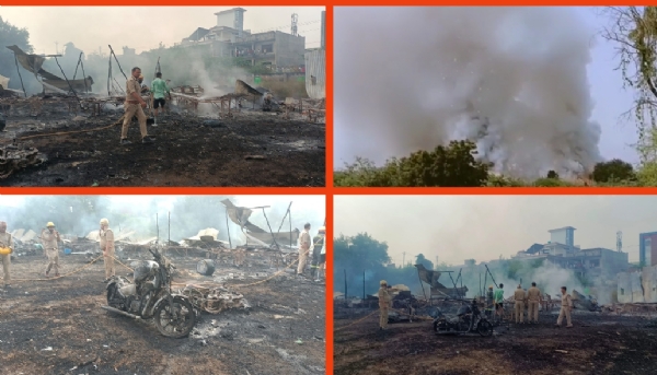 ফতেহপুরে আতশবাজির বাজারে ভয়াবহ অগ্নিকাণ্ড, ৭০টি দোকান পুড়ে ছাই