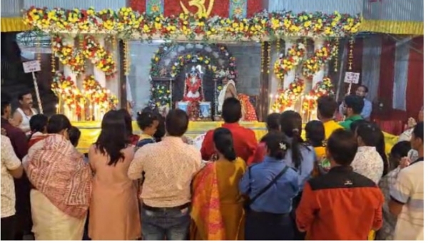 বিখ্যাত সেবকেশ্বরী কালী মন্দিরে ভক্তদের ঢল