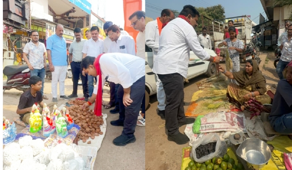 কবীরধাম : দীপাবলিতে স্থানীয় বাজারে কেনাকাটা করলেন ছত্তিশগড়ের উপমুখ্যমন্ত্রী