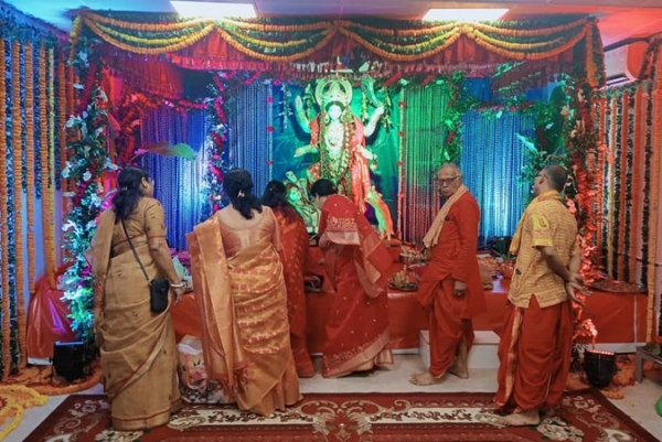 ঢাকায় গুলশান বনানী সর্বজনীন পূজা ফাউন্ডেশন-এর উদ্যোগে উদযাপিত কালীপূজা