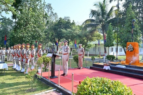 মালিগাঁওয়ে পুলিশ স্মারক দিবস পালন এনএফ রেলওয়ের