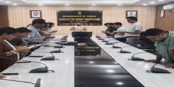 শ্রীভূমিতে রাষ্ট্রীয় একতা দিবস উপলক্ষ্যে শপথ গ্রহণ