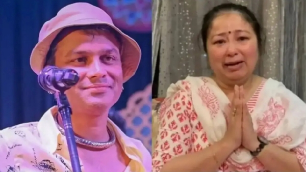 জুবিন গাৰ্গ (বাঁয়ে) স্ত্রী গরিমা (ফাইল ফটো)