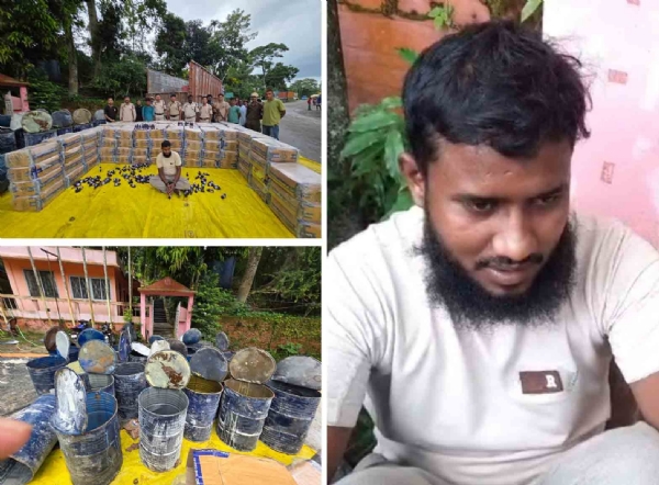 অসমের চুড়াইবা‌ড়ি‌তে প্রায় দুই কোটি টাকার নেশার কফ সিরাপ সহ গ্রেফতার সৈয়দ আফ্রিদি