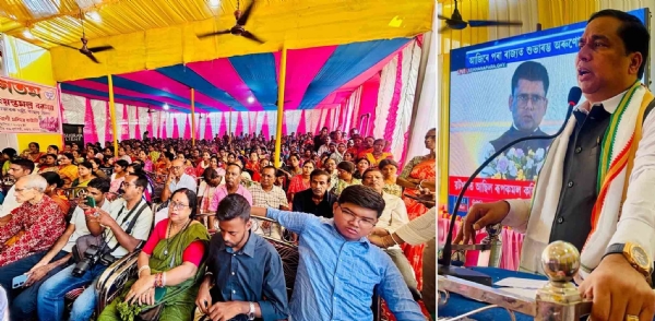 বক্তব্য পেশ করছেন মন্ত্রী জয়ন্তমল্ল বরুয়া