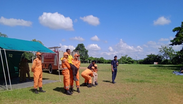 মনাছড়ার জওহর নবোদয় বিদ্যালয়ে‌ এনডিআরএফ-এর মহড়া