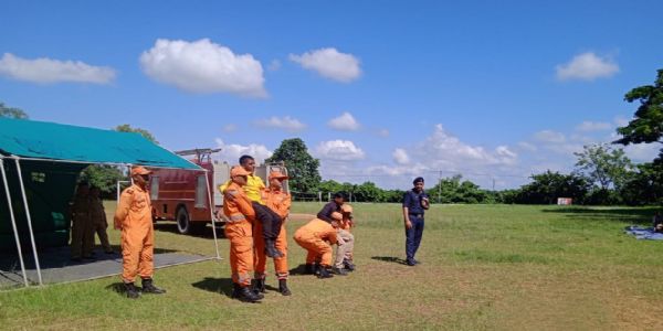 হাইলাকান্দিতে এনডিআরএফ-এর বিপর্যয় মোকাবিলার মহড়া