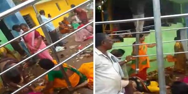 প্রচন্ড ভিড়ের মধ্যেই বিশৃঙ্খলা, অন্ধ্রে ভেঙ্কটেশ্বর স্বামী মন্দিরে পদপিষ্ট হয়ে আহত পুণ্যার্থীরা