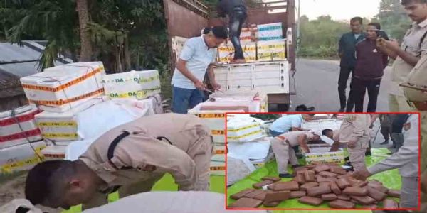 শ্রীভূমির বাজা‌রিছড়ায় বাজেয়াপ্ত প্রায় ২.৫০ কো‌টি টাকার গাঁজা, ফেরার পাচারকারী