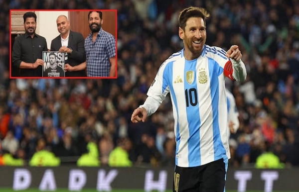 আগামী মাসে ভারত আসছেন মেসি, নিশ্চিত করলেন তেলেঙ্গানার মুখ্যমন্ত্রী আগামী মাসে ভারত আসছেন মেসি, নিশ্চিত করলেন তেলেঙ্গানার মুখ্যমন্ত্রী