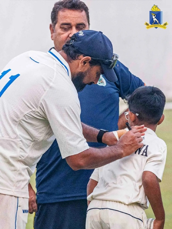 কল্যাণীতে বাংলা ক্রিকেট আকাদেমি গ্রাউন্ডে খেলা