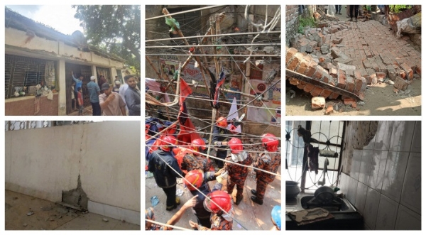 বাংলাদেশে ভূমিকম্পে মৃত্যু বেড়ে ১০, ক্ষয়ক্ষতির প্রচুর