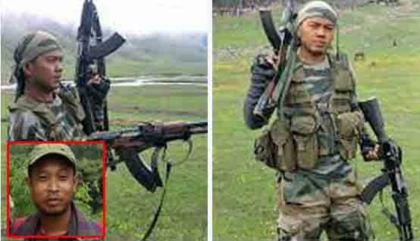 আলফা (স্বা)-র শীর্ষ নেতা অরুণোদয় দহতিয়া এবং তার দেহরক্ষী ফ্রান্সিস অসম (ফাইল ফটো)