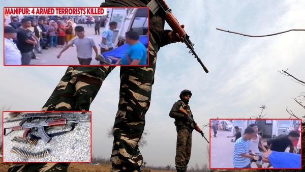 মণিপুরের চূড়াচাঁদপুরে আধাসেনার গুলিতে ধরাশায়ী চার কুকি সন্ত্রাসী