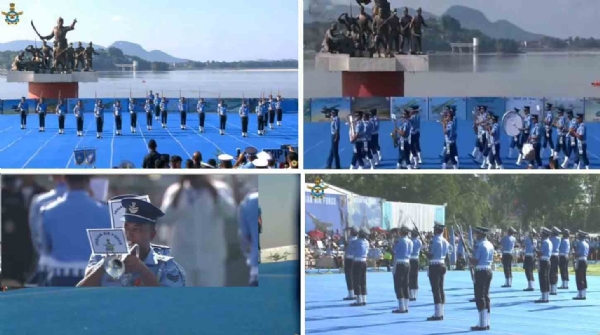 ভারতীয় বায়ুসেনার এয়ার-ব্যান্ডের প্রদর্শন ভারতীয় বায়ুসেনার এয়ার-ব্যান্ডের প্রদর্শন