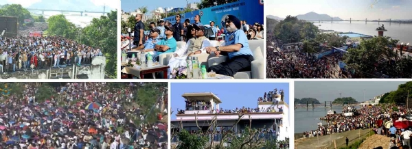 ঐতিহাসিক ক্ষণের সাক্ষী রাজ্যপাল লক্ষ্মণপ্রসাদ আচার্য, মুখ্যমন্ত্রী হিমন্তবিশ্ব শর্মা, ভারতীয় বিমান বাহিনীর বেশ কয়েকজন শীর্ষ আধিকারিক সহ লক্ষাধিক সাধারণ জনতা ঐতিহাসিক ক্ষণের সাক্ষী রাজ্যপাল লক্ষ্মণপ্রসাদ আচার্য, মুখ্যমন্ত্রী হিমন্তবিশ্ব শর্মা, ভারতীয় বিমান বাহিনীর বেশ কয়েকজন শীর্ষ আধিকারিক সহ লক্ষাধিক সাধারণ জনতা