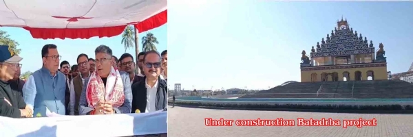 বটদ্ৰবার প্ৰকল্পস্থল পরিদৰ্শন মন্ত্ৰী পীযূষ হাজরিকার, পাশের ছবি নিৰ্মীয়মাণ বটদ্ৰবা প্ৰকল্পের বটদ্ৰবার প্ৰকল্পস্থল পরিদৰ্শন মন্ত্ৰী পীযূষ হাজরিকার, পাশের ছবি নিৰ্মীয়মাণ বটদ্ৰবা প্ৰকল্পের