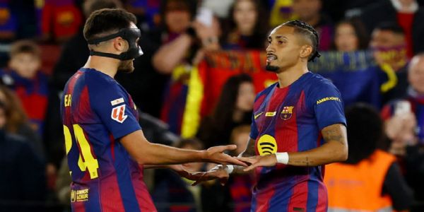 লা লিগা: রাফিনহার জোড়া গোল, ওসাসুনার বিরুদ্ধে বার্সিলোনা পেল সহজ জয়