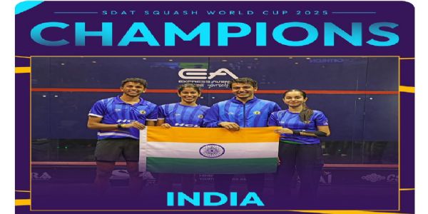 স্কোয়াশ বিশ্বকাপ জয়ের জন্য ভারতীয় দলকে অভিনন্দন অমিত শাহর