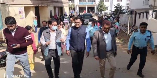 জিবিপি হাসপাতালে স্বাস্থ্য পরিষেবা খতিয়ে দেখলেন এনএইচএম ডিরেক্টর