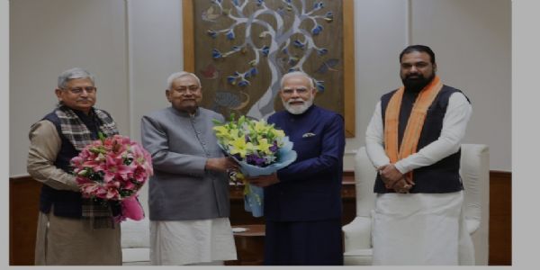 মোদী ও শাহের সাথে দেখা করলেন নীতীশ কুমার