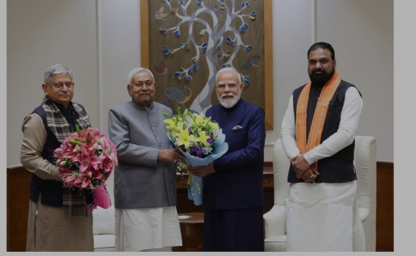 মোদী ও শাহের সাথে দেখা করলেন নীতীশ কুমার