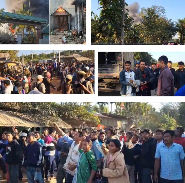 পশ্চিম কারবি আংলঙে আন্দোলন, বিভিন্ন এলকায় অগ্নিসংযোগ