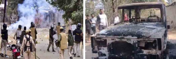 মঙ্গলবারের হিংসা জৰ্জরিত খেরনি