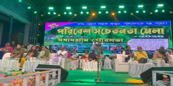 মধ্যমগ্রাম পুরসভার উদ্যোগে শুরু ২০তম পরিবেশ সচেতনতা মেলা