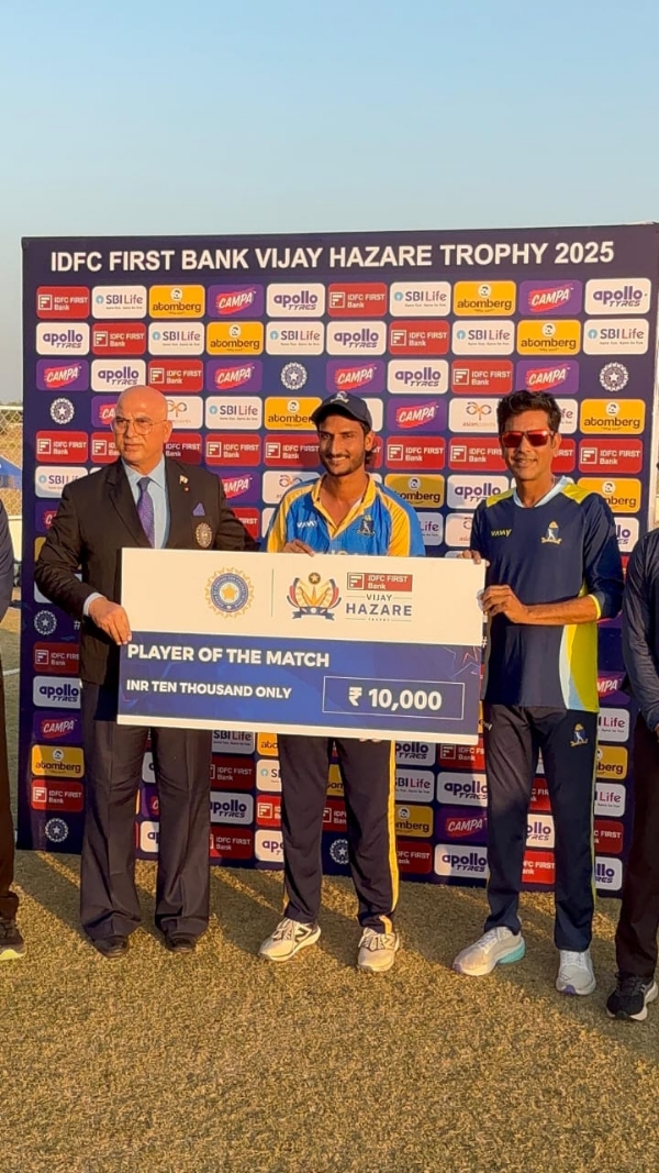 বাংলার শাহবাজ আহমেদ দিনের সেরা খেতাব জয়ী