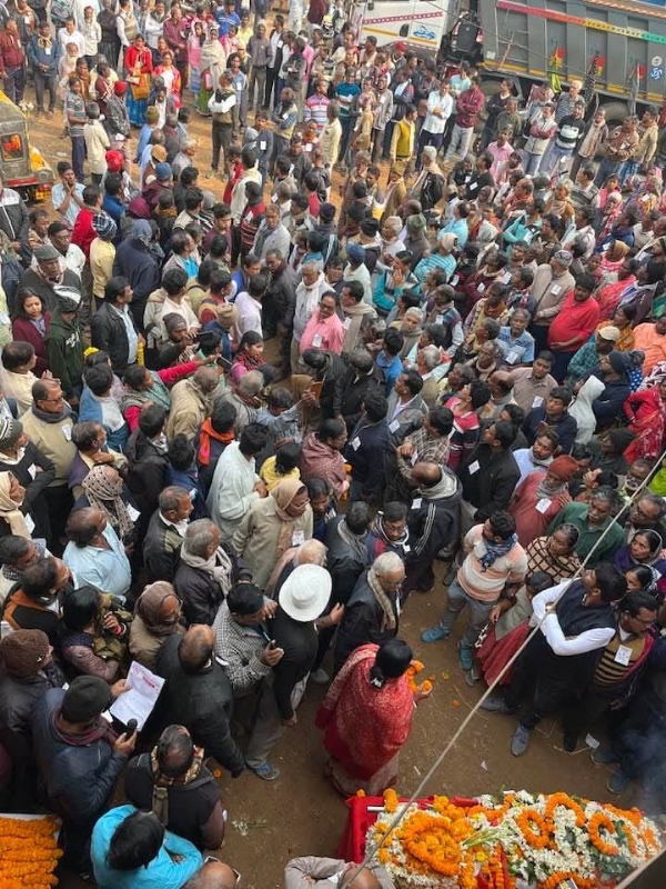 চোখের জলে শেষ বিদায় মন্ত্রী উপেন কিস্কুকে