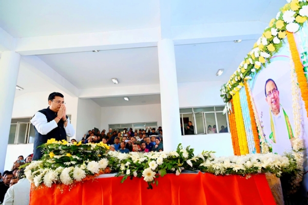 প্রয়াত বিশ্ববন্ধু সেনকে শেষ শ্রদ্ধা