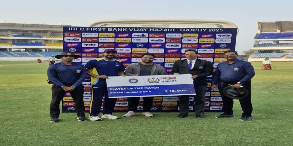 বিজয় হাজারে ট্রফিতে চন্ডীগড়কে হারিয়ে বাংলার ৬ উইকেটে জয়