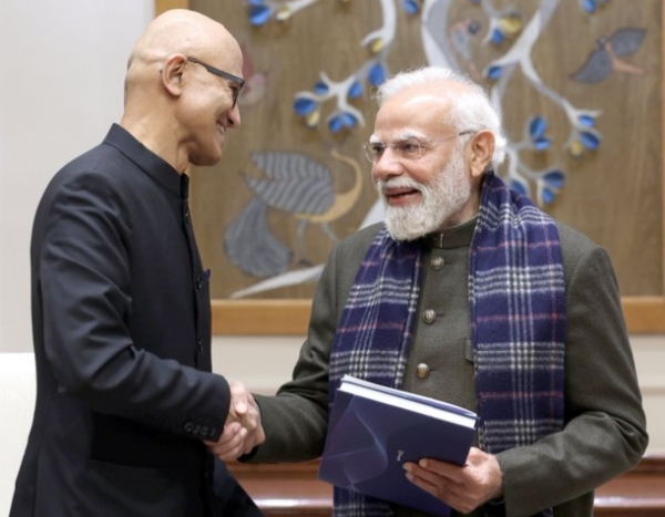 সত্য নাদেলার সঙ্গে সাক্ষাৎ প্রধানমন্ত্রীর, ফলপ্রসু বৈঠক আখ্যা মোদীর সত্য নাদেলার সঙ্গে সাক্ষাৎ প্রধানমন্ত্রীর, ফলপ্রসু বৈঠক আখ্যা মোদীর