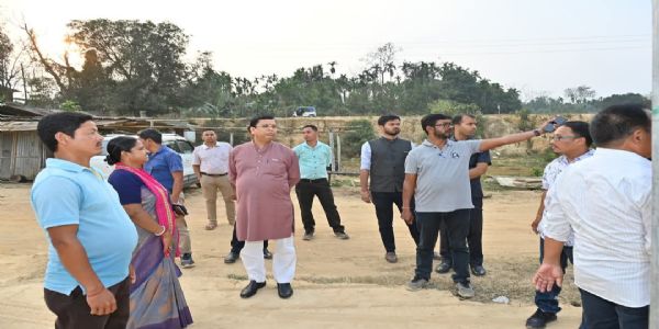 চন্ডীপুর বিধানসভায় বিভিন্ন পরিকাঠামো গড়ে তুলতে মন্ত্রী টিংকু রায়ের পরিদর্শন