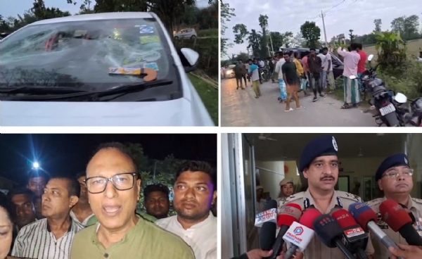 কংগ্ৰেস সাংসদ প্রদ্যুৎ বরদলৈয়ের কনভয়ে হামলা