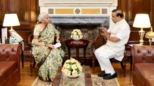 নয়াদিল্লিতে কেন্দ্রীয় অর্থমন্ত্রী নির্মলা সীতারমণের সঙ্গে বৈঠক মুখ্যমন্ত্রী ড. হিমন্তবিশ্ব শর্মার
