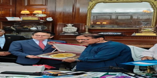 মঙ্গোলিয়ার রাষ্ট্রদূত ও বিধানসভার অধ্যক্ষের মধ্যে সৌজন্য সাক্ষাৎকার