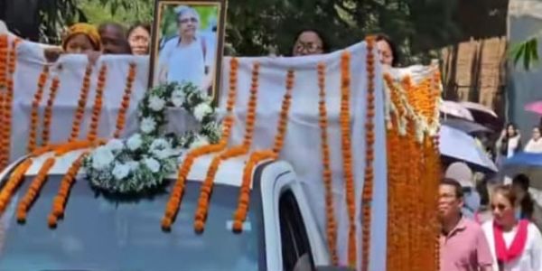 চোখের জলে শেষ বিদায় হাফলঙের বিশিষ্ট শিক্ষাবিদ মিস রমা বন্নারকে