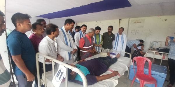 বিশ্ব রেডক্রস দিবস উপলক্ষে বিলোনিয়ায় জেলা ভিত্তিক রক্তদান শিবির