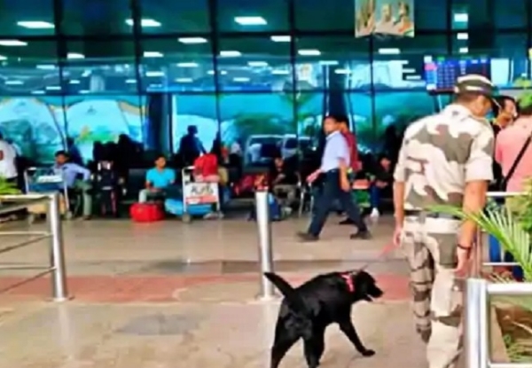 হাই অ্যালার্ট পটনা বিমানবন্দর, নজরদারিতে স্নিফার ডগ ও সিআইএসএফ প্রশিক্ষণপ্রাপ্ত স্নিফার ডগ