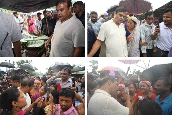 লখিমপুরে বন্যা-দুর্গতদের পাশে মুখ্যমন্ত্রী হিমন্তবিশ্ব শর্মা