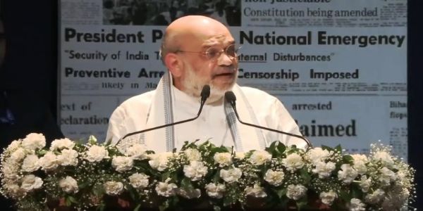 জরুরি অবস্থা ছিল ক্ষমতা বাঁচানোর এক ষড়যন্ত্র, দেশের নিরাপত্তা সঙ্কটে ছিল না: অমিত শাহ