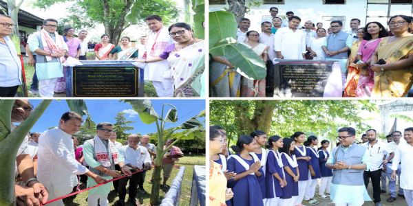 নাজিরায় একদিনে ছয়টি স্কুলের পরিকাঠামো প্ৰকল্পের শিলান্যাস কেন্দ্ৰীয় মন্ত্ৰী পবিত্ৰ মাৰ্ঘেরিটার