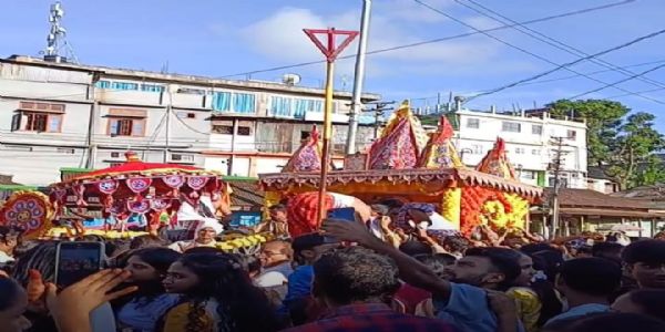 ব্যাপক আনন্দোল্লাসের মধ্য দিয়ে হাফলঙে পালিত রথযাত্রা