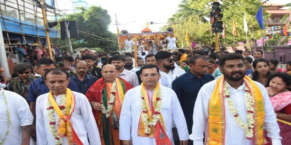 ব্যাপক উৎসাহ উদ্দীপনায় ত্রিপুরায়ও রথযাত্রা উৎসবে সামিল হলেন ভক্তরা
