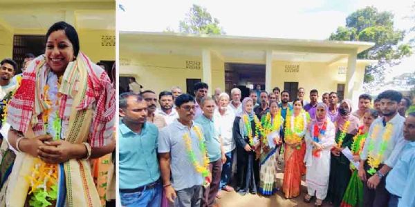 শ্রীভূমির লাতু-সজপুর জিপিতে বিনা প্রতিদ্বন্দ্বিতায় সভানেত্রী পদে স্নিগ্ধা দাস এবং সহ-সভানেত্রী পদে রুফসানা বেগম জয়ী